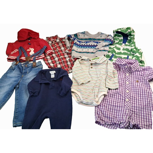 Mix Nouveau Other - Lot of 8 Baby Boys 6-18‎ Months Clothing Items Preppy Winter Clothing